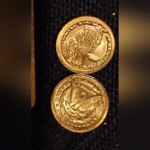 24k Gold Miniature Morgan Dollar Coins